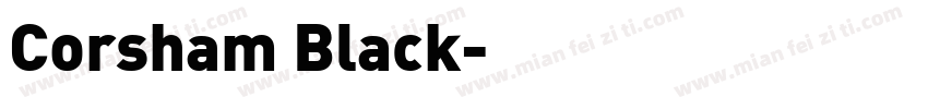 Corsham Black字体转换